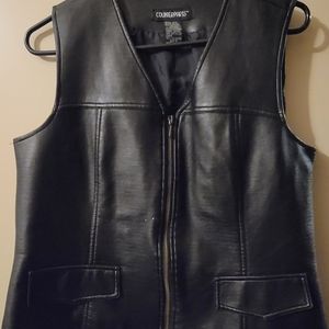 Counterparts Faux leather vest
